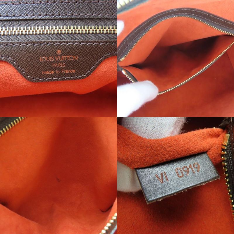 Louis Vuitton Handbags Brera N51150 Damier Ebène Brown Gold Hardware Elegant