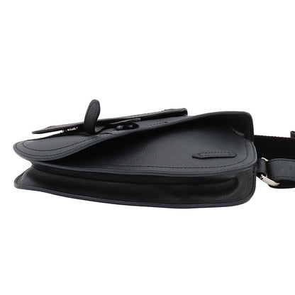 Dior Saddle Bag Pouch Black Grain Calf Leather — view 3
