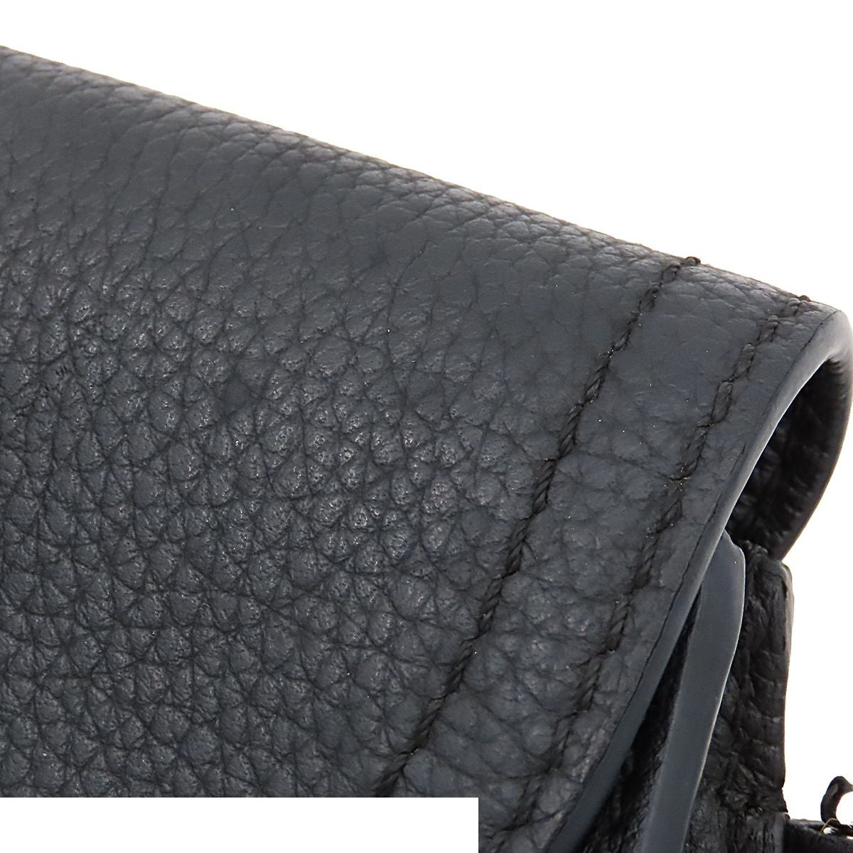 Dior Saddle Bag Pouch Black Grain Calf Leather — view 5