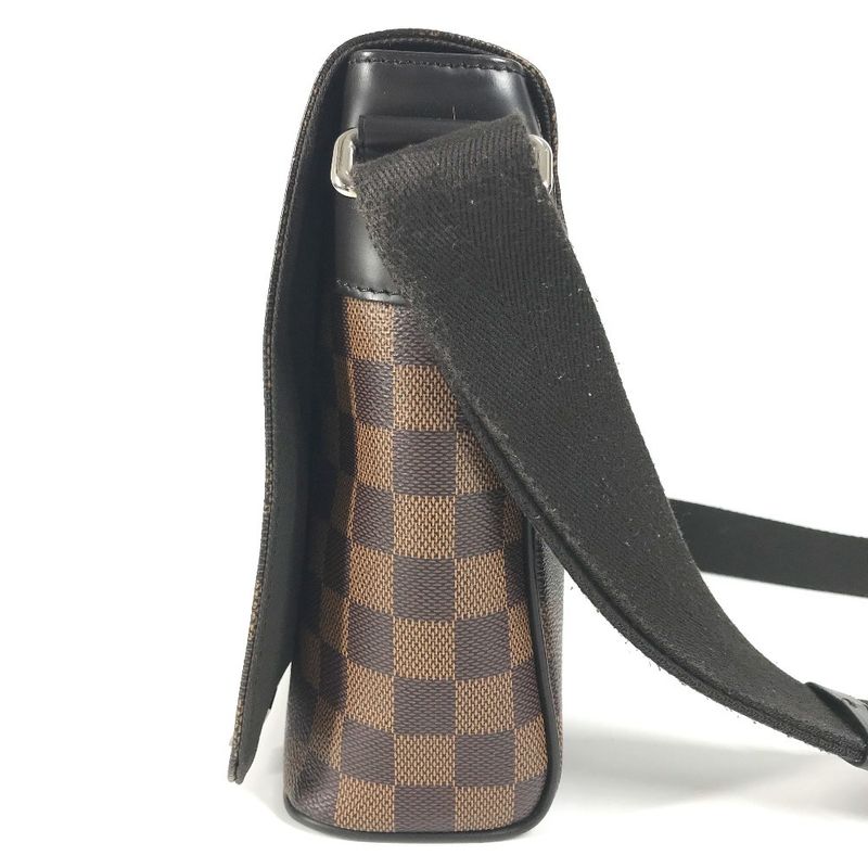 Louis Vuitton Shoulder Bag District NM PM N41031 Damier Canvas Ebène Brown