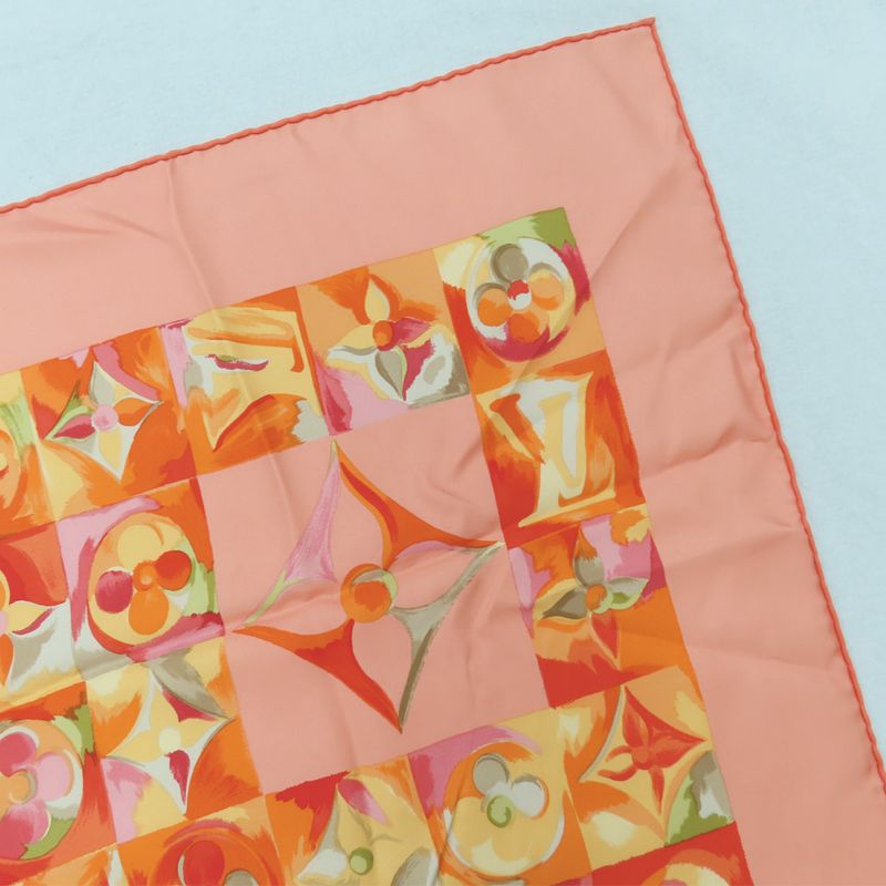 Louis Vuitton Carre 90 In The Passage Of Time Scarf Monogram Flower