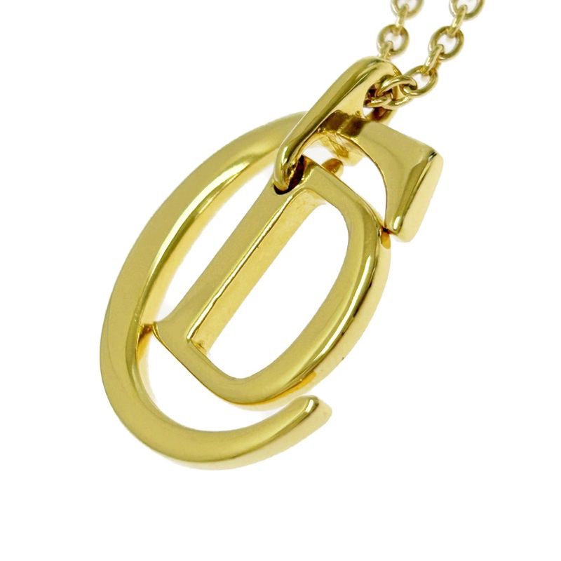 Christian Dior GP CD Logo Necklace Women's Gold 357890 Necklace