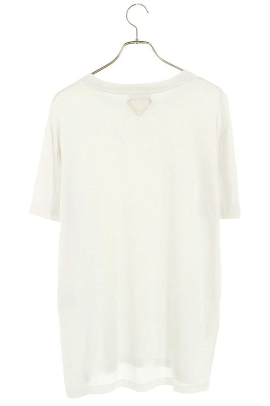 Prada Ujm492 Triangle Logo Patch T-shirt Men's XXXL