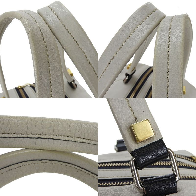 Celine Handbag Marine 166393fts.08gc Leather Light Grey - Small Boston Ladies