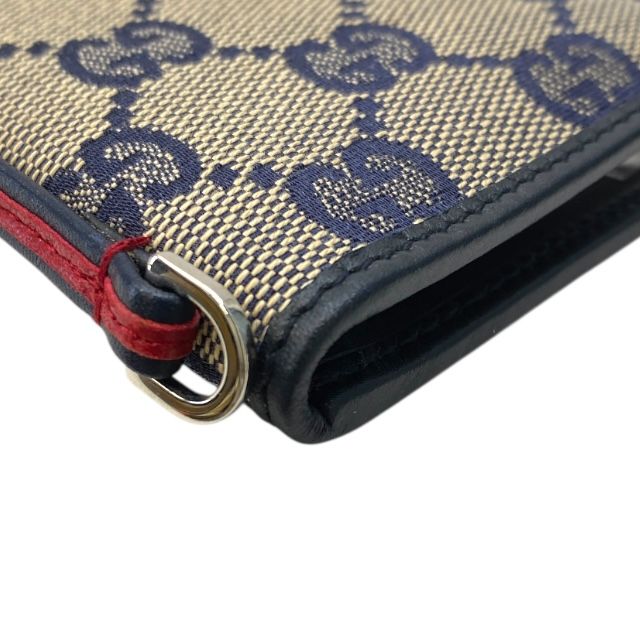 Gucci 135592 Sherry Line Fold Gauthenticity Card Case Pass Case Business Card