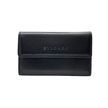 Bulgari 21371 Trifold Wallet Fold Double Mini Compact