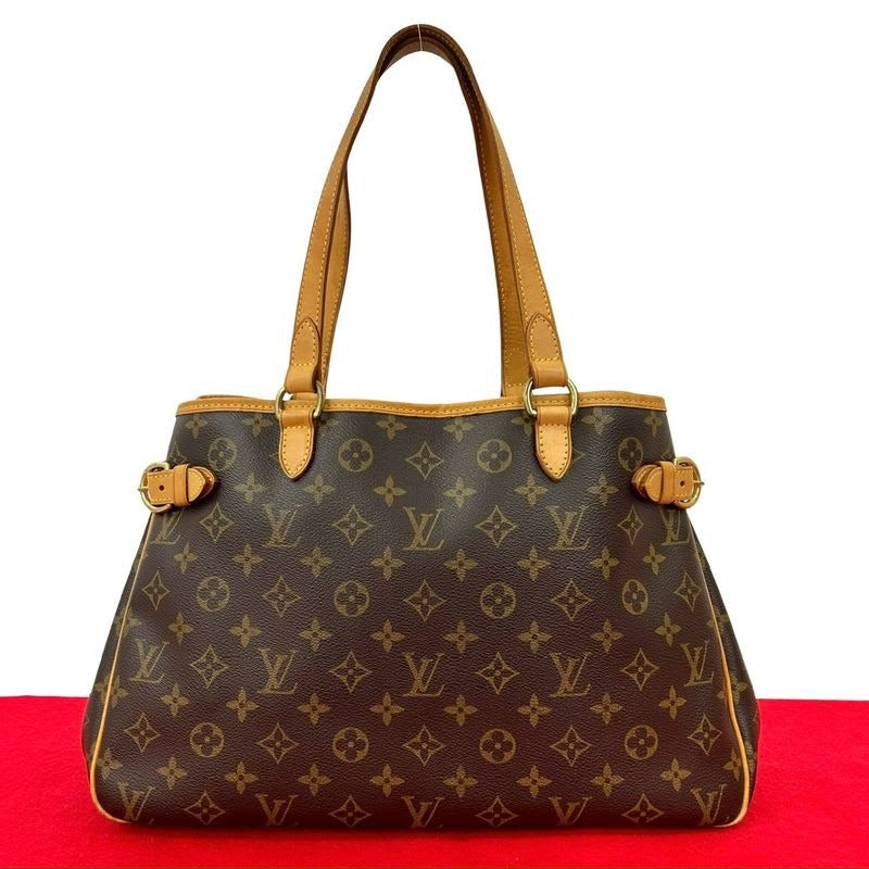 Louis Vuitton Batignolles Oriental Monogram Leather Tote Bag Handbag Brown 406-7