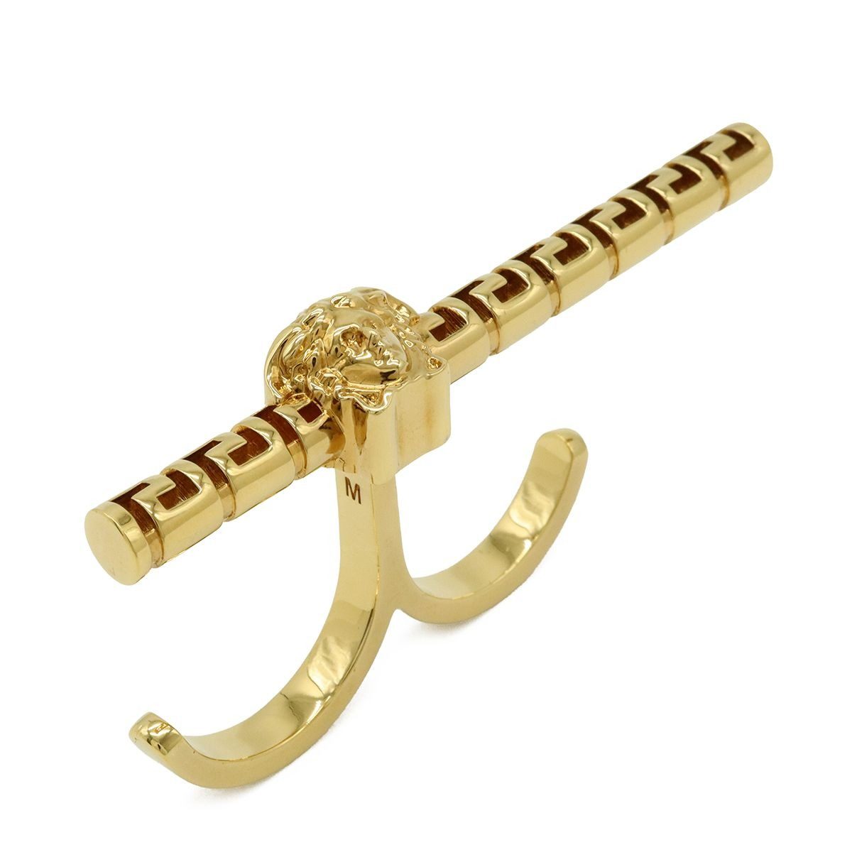 Versace Medusa Greca Double Ring Gold Plated