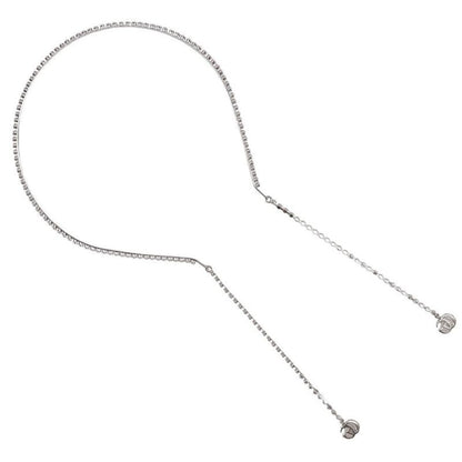 Gucci Headband GG Metal and Rhinestone Silver