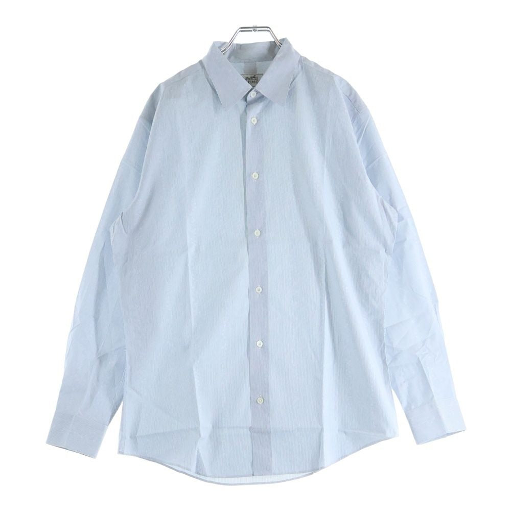Hermes Button Dress Shirt Long Sleeve Top Flower