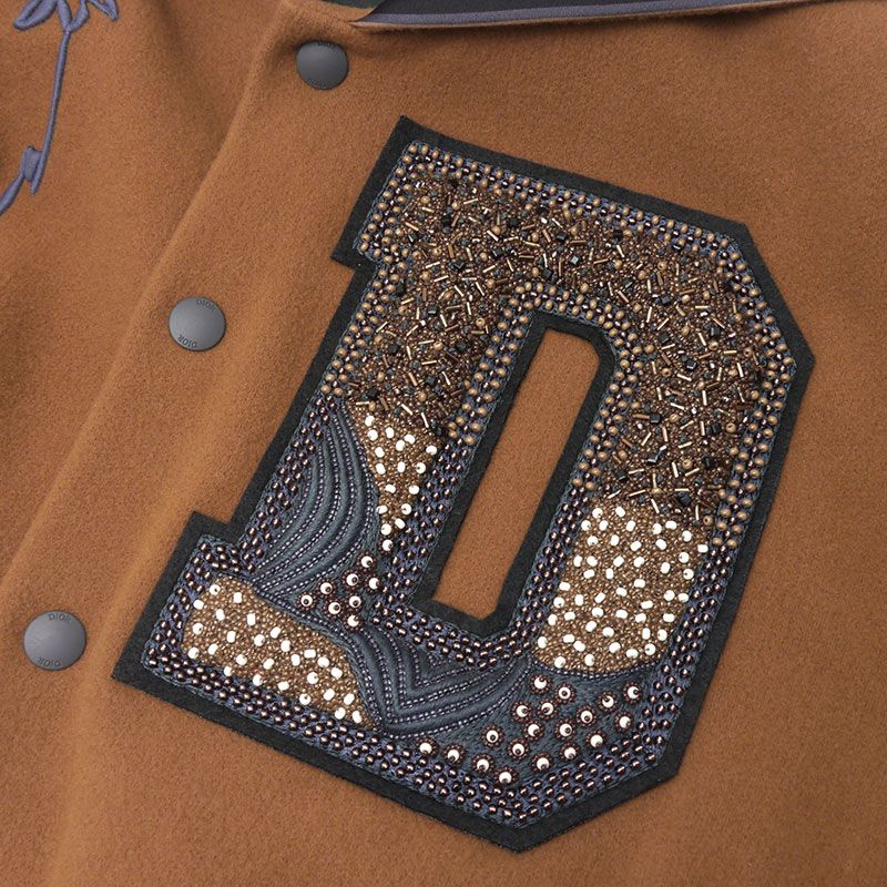 Dior Cactus Jack Baseball Blouson Sailor Collar XS Brown