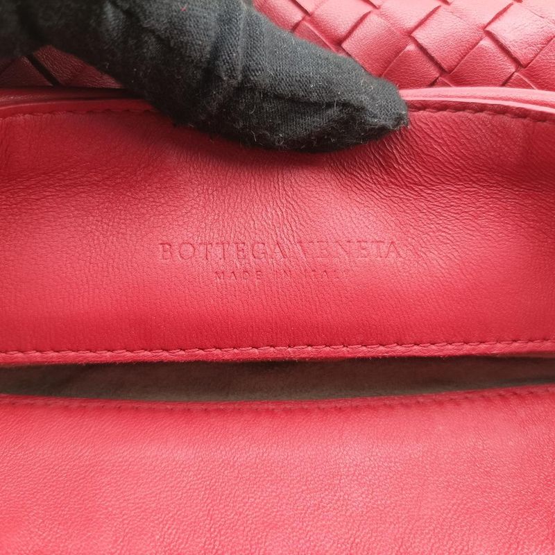 Bottega Veneta Intrecciato Olympia Red Lambskin B07197921r