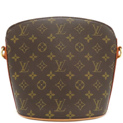 Louis Vuitton Shoulder Bag Drouot Monogram Canvas Monogram Gold Hardware Tea