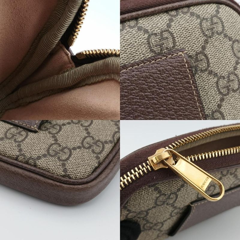 Gucci Ophidia Brown X Green X Red PVC Coated Canvas X Leather 519308