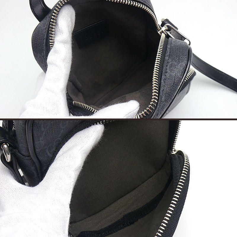 Gucci GG Supreme Mini Shoulder Bag 672952 Crossbody Black