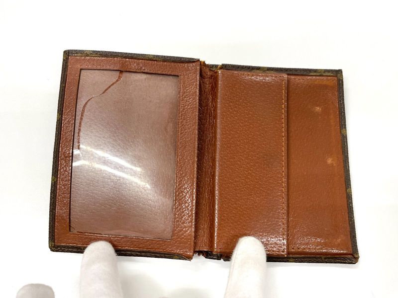 Louis Vuitton Monogram Portobier Identity Bifold Wallet Billfold Card Case Pass