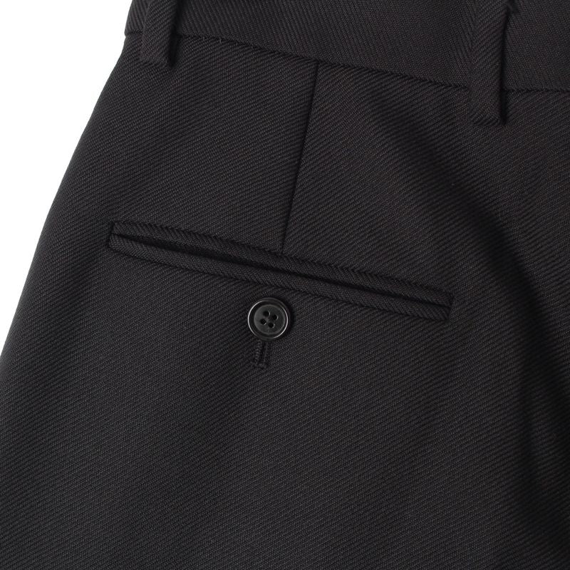Celine 24 Taillat Pants Wool Tuck Wide Slacks Pants Bottoms 2p625778q Black 36