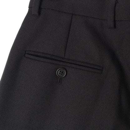 Celine 24 Taillat Pants Wool Tuck Wide Slacks Pants Bottoms 2p625778q Black 36