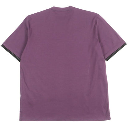 Hermes 24SS H467950ha 100% Cotton Saddle Stitch Crew Neck Short Sleeve Short