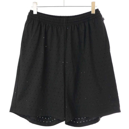 Balenciaga Perforated Shorts Mesh Shorts 674591 Tmvd4 Black S
