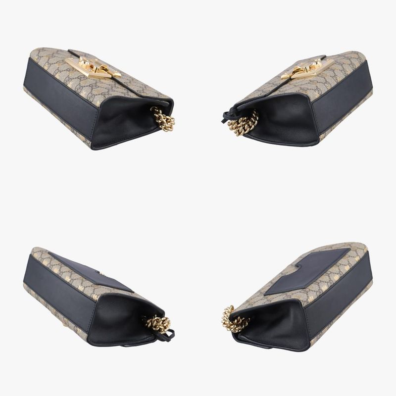 Gucci Padlock Beige And Black PVC Coated Canvas 409487 A030968460