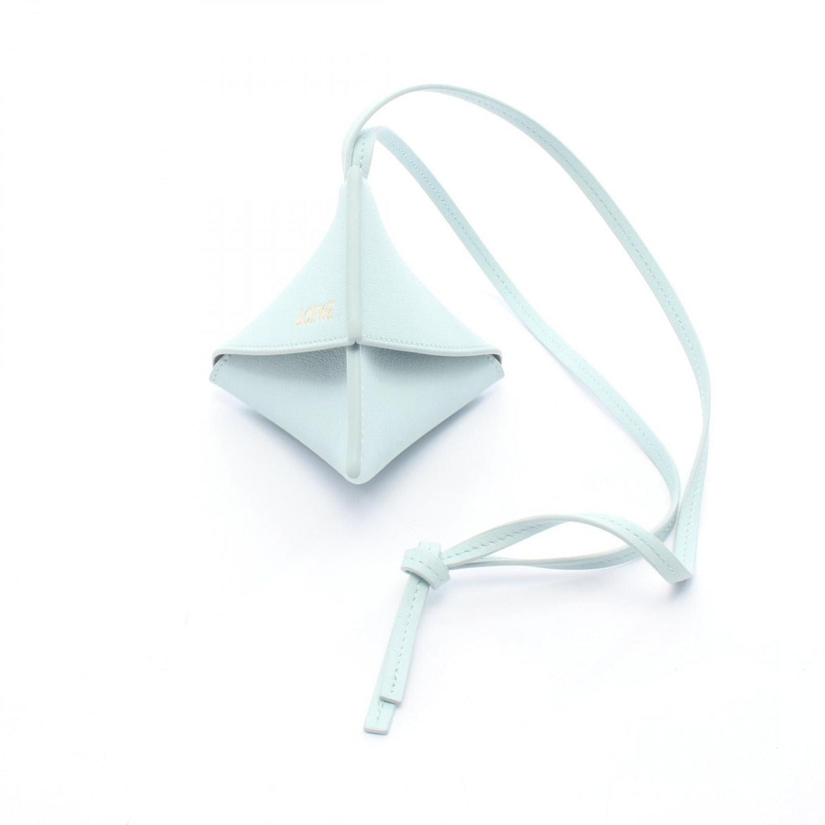 Loewe Charm Puzzle Fold Ice Blue Leather