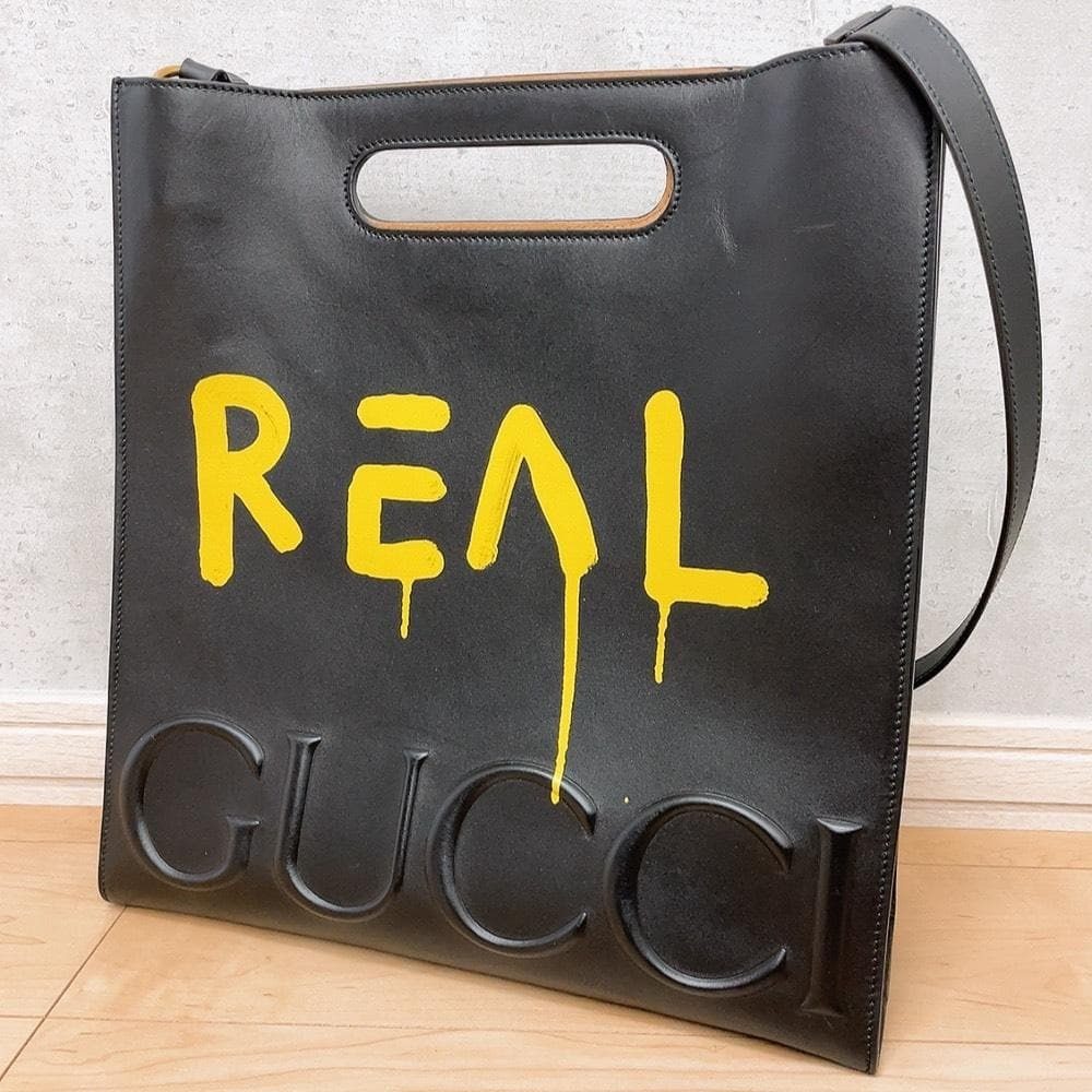 Gucci Ghost 2-Way Shoulder Bag Black