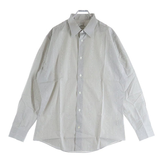 Hermes Button Dress Shirt Long Sleeve Top Flower