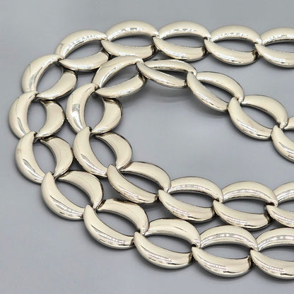 Dior Box Logo Chain Link Necklace Silver — view 4