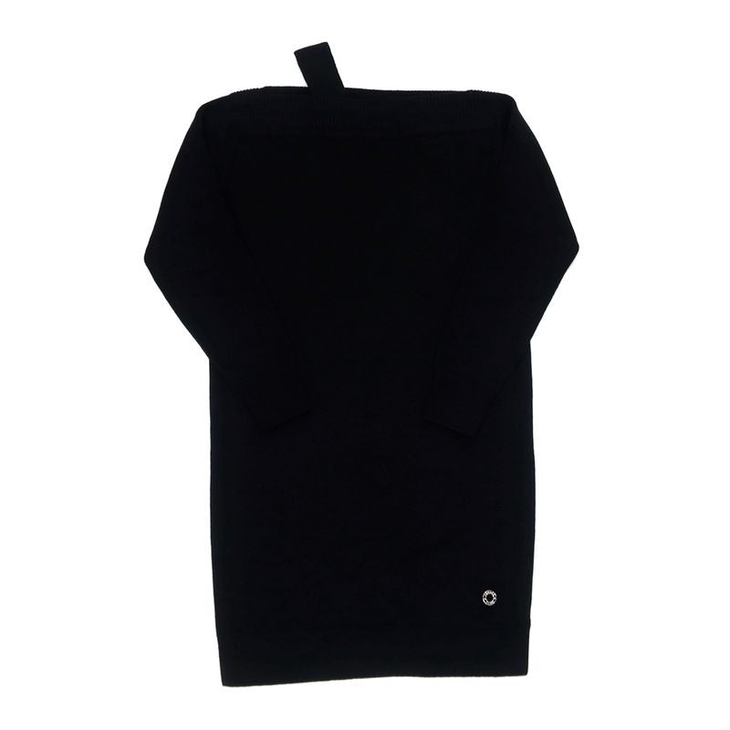 Hermes Asymmetric Dress Serie 38 BK Cashmere 4 H2541 D1