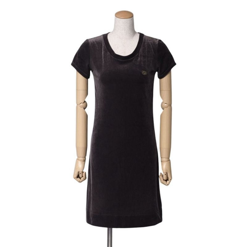 Gucci Dress Size XS Velour Interlocking G Logo