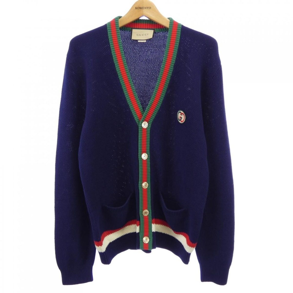 Gucci Interlocking Cardigan Navy