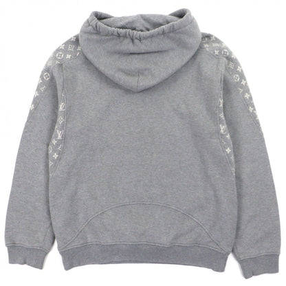 Louis Vuitton Cotton Monogram Circle Cut Hoodie Pullover Gray L — view 3