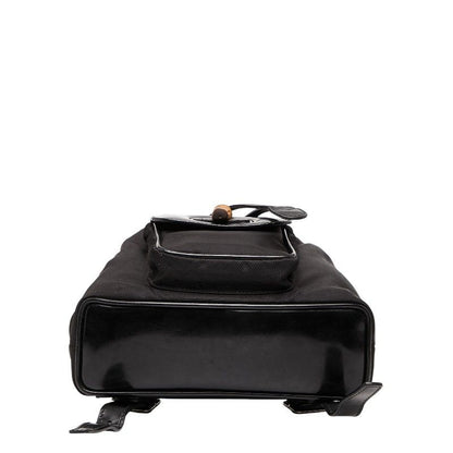 Gucci Bamboo Mini Backpack 00319980030 Black Nylon Leather Women's Gucci