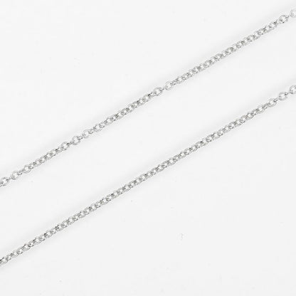 Tiffany & Co Open Heart 925 Silver And Pink Sapphire Ladies 3.5g Necklace