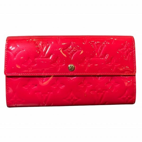 Louis Vuitton Monogram Vernis Portefeuille Sarah M91765 Long Wallet For Women