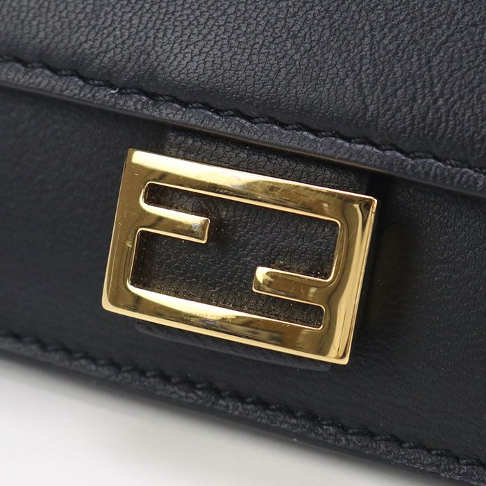 Fendi Baguette 8m0423 Card Case Nappa Leather Women