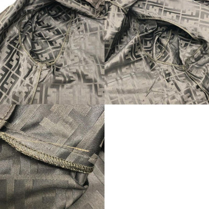 Fendi Nylon Jacket Zucca Print Nylon Brown
