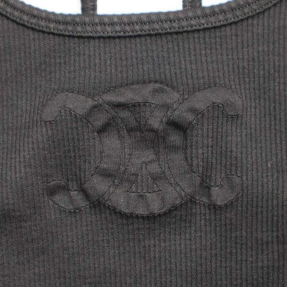 Celine Triomphe Bra Technical Jersey 2x39m547y.38no Black M