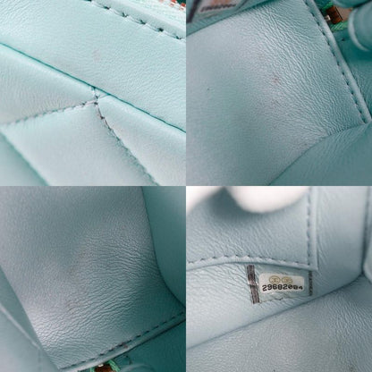 Chanel Trendy Coco Mark Matelasse 2WAY Shoulder Calf Light Blue Women's Handbag