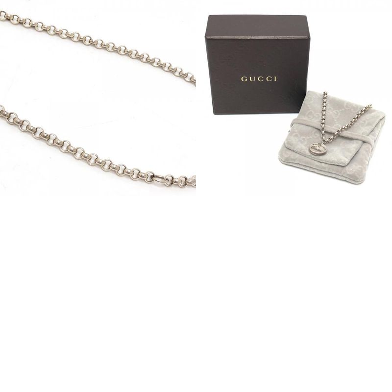 Gucci Necklace Circle Logo Sv925 Silver