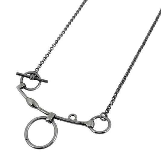 Hermes Mall de Brid Necklace Silver