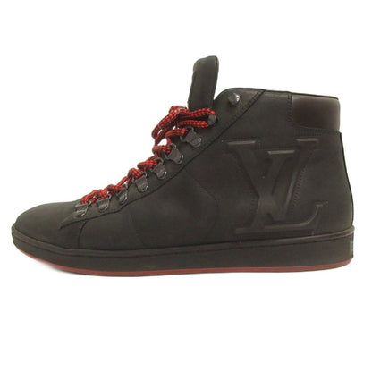 Louis Vuitton Sneakers High Cut Lvlogo Leather 8 Black