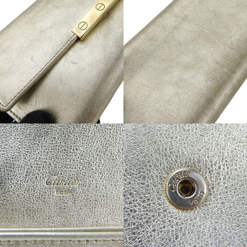 Cartier Bifold Long Walletl3000823love Collectionleather Leatherchien Pan