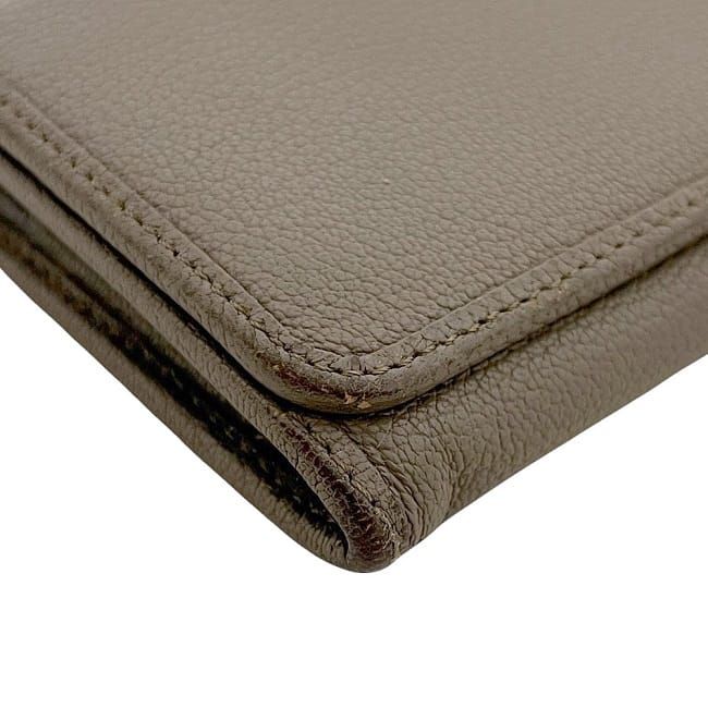 Loewe Bifold Long Wallet Beige Amazona Wallet Excellent Condition Leather