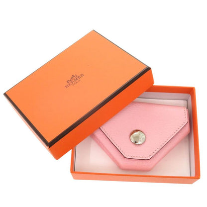 Hermes Le Van Cattle Chevre Rose Sakura Engraved A (2017) Silver Hardware Coin