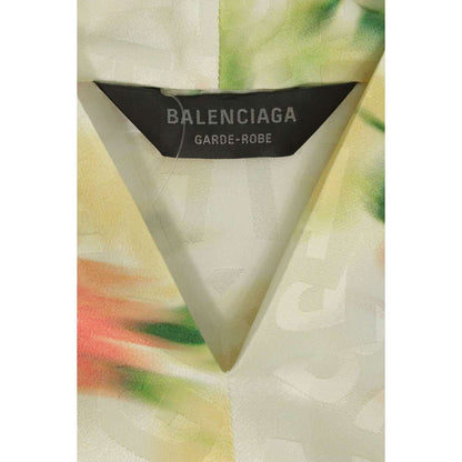 Balenciaga Logo All Over Pattern Dress — view 3