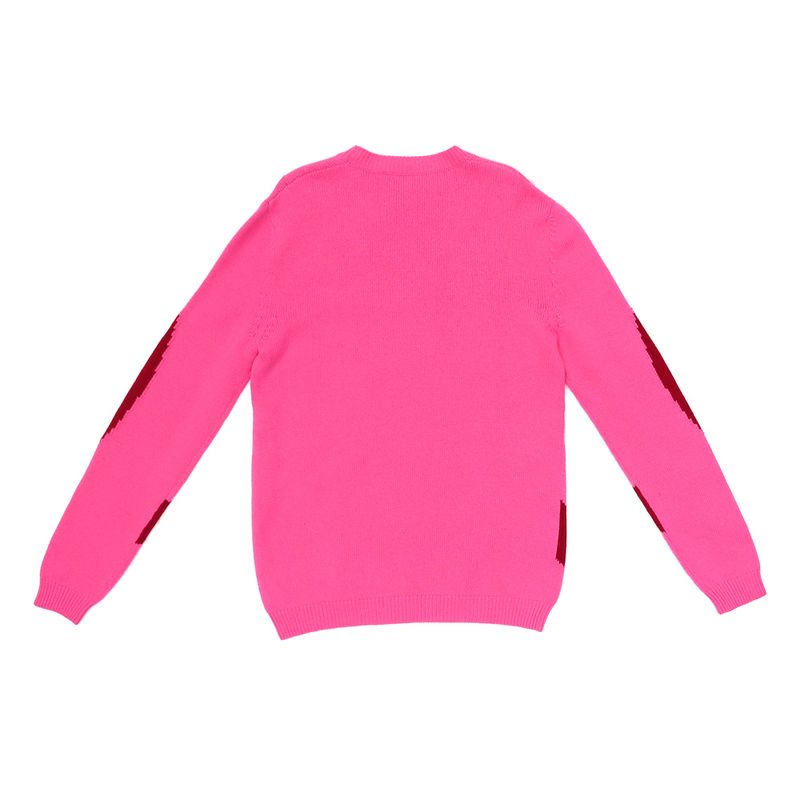Gucci Long Sleeve Knit S Size Pink 563519 Seater 100% Wool Long Sleeve