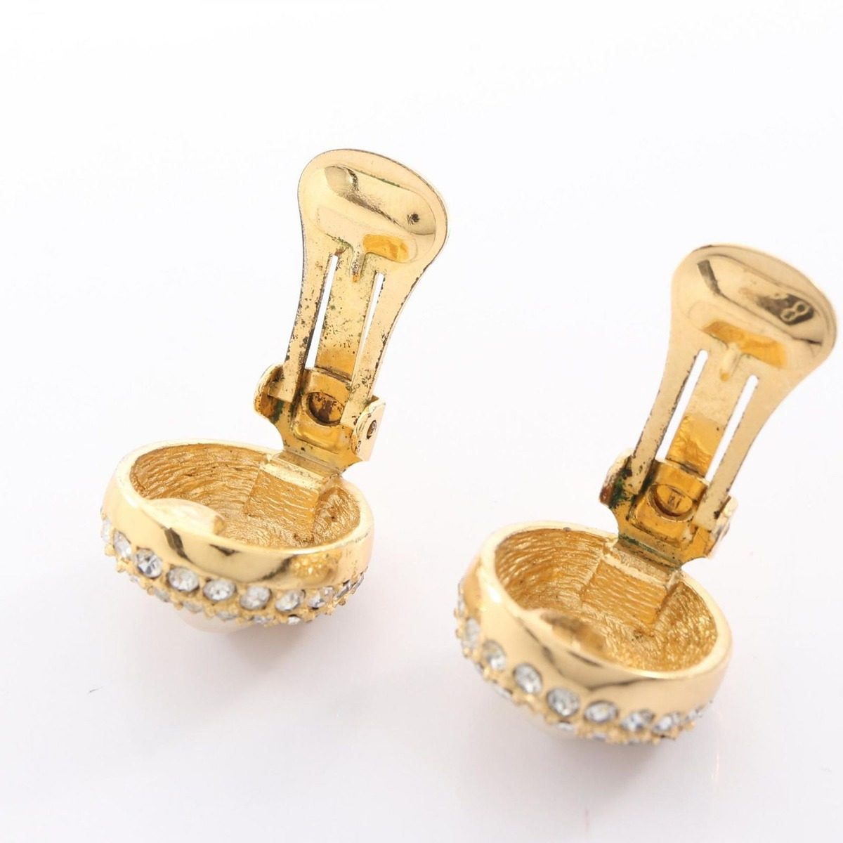 Dior Earrings Pearl Gold — view 8