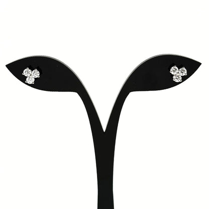 Tiffany & Co Aria Earrings Platinum Pave Diamond